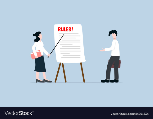hr officer telling rules for new employee