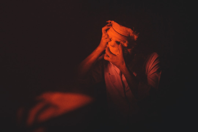 I cry a tear of hate but it is lost in helplessness.
The darkness eats away at the very embers of my soul
For the deepest love I have has dissolved before my eyes.
My sorrow is bleak, I beg for deliverance.
All emotion is consumed by an inner silence.
All grief is unassuaged by disconsolate tears.
I want for nothing, I live for nothing.
I am waiting to die, but I am afraid dying.
Lord, in your mercy, hear my prayer.
Crestfallen emotion.
Wallowing in guilt trying
and drowning forevermore
Falling deeper into fear.
My inner self is now
a sleeper of stone.
~ Anathema
