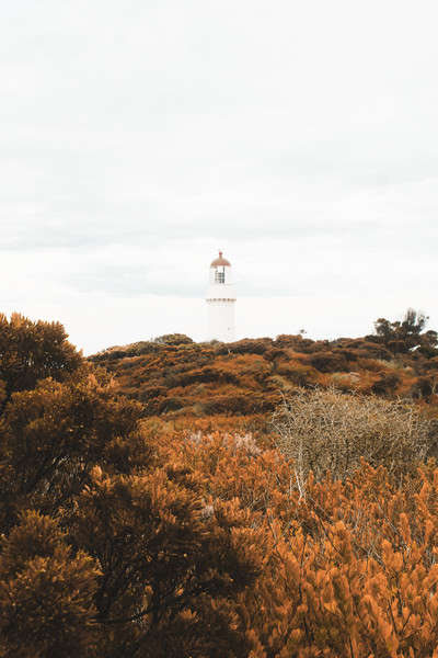 In Distance White Lighthouse