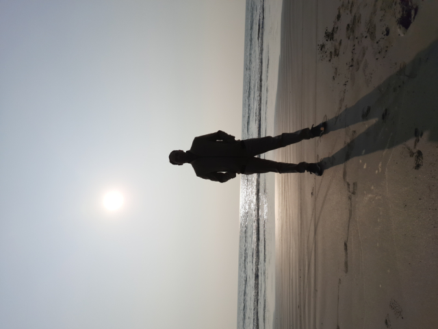 In front of sea JPEG