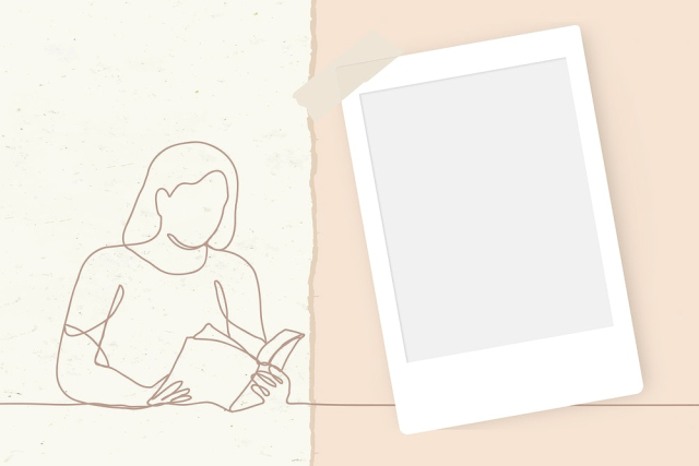Instant photo frame background, line | Free PSD - rawpixel