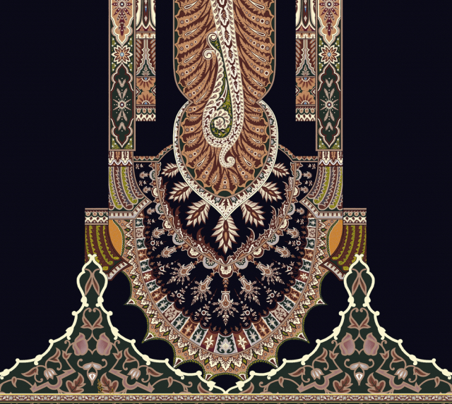 Intricate Traditional Textile Pattern