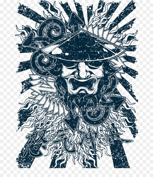 Japan Samurai Euclidean vector - samurai vector 