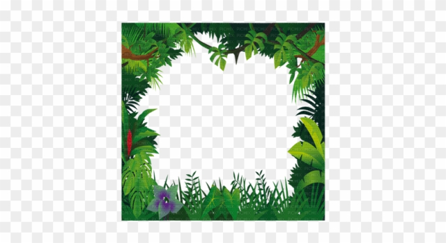 Jungle Frame, Jungle Frame - Jungle Frame Clipart