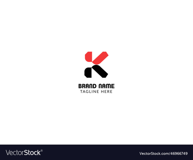k modern letter logo