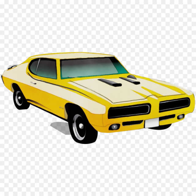 land vehicle vehicle car muscle car yellow