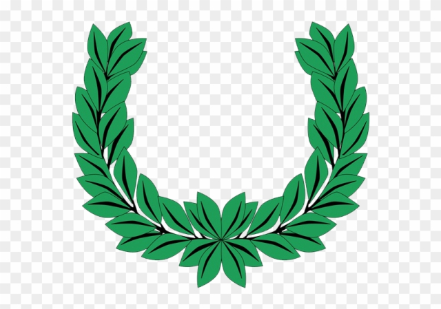 Laurel Wreath Crown Bay Laurel Illustration - Laurel Wreath Crown Bay Laurel Illustration