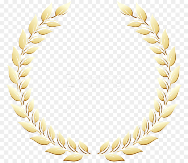 Laurel Wreath, Wreath, Bay Laurel, Yellow, Body Jewelry PNG