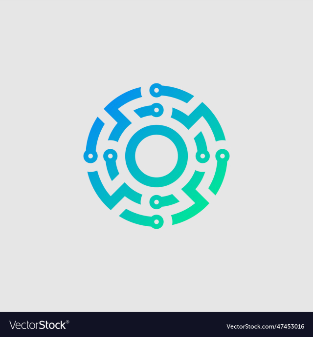 letter o logo design concept