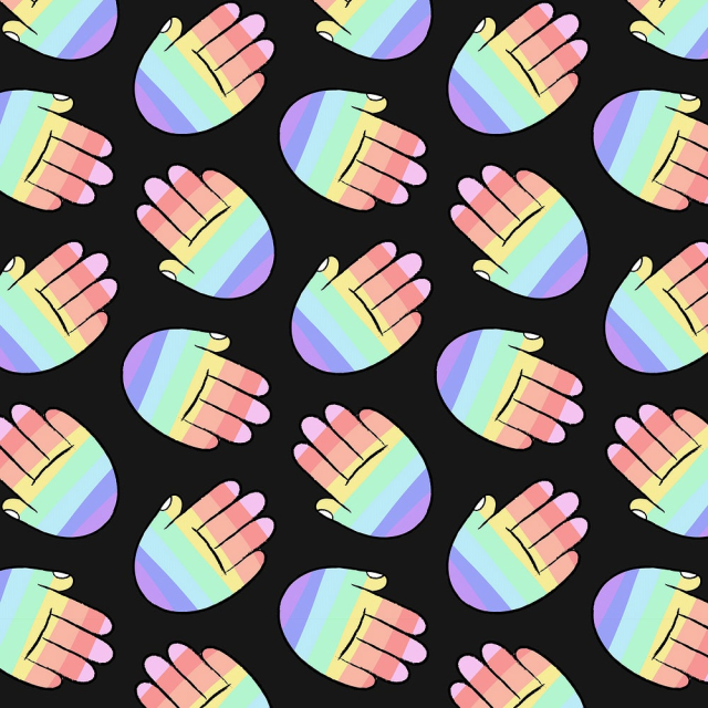 LGBTQ+ rainbow background, hand doodle | Free Vector - rawpixel
