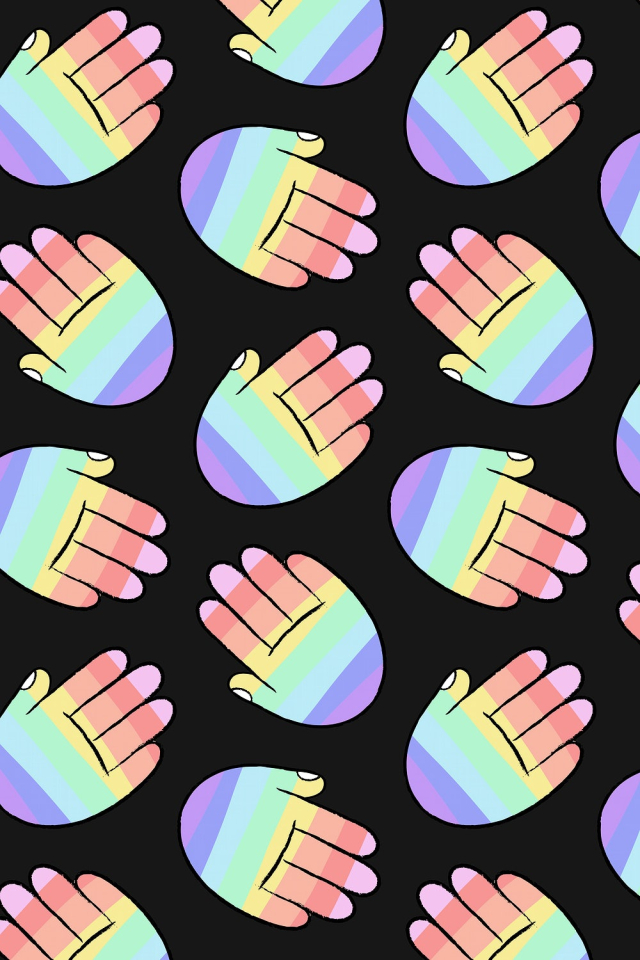 LGBTQ+ rainbow background, hand doodle | Free Vector - rawpixel