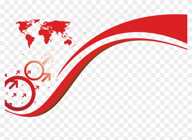 Line Abstract Art Clip Art - Red Abstract Heart Lines