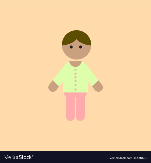 Little boy kid child cute boy vector image