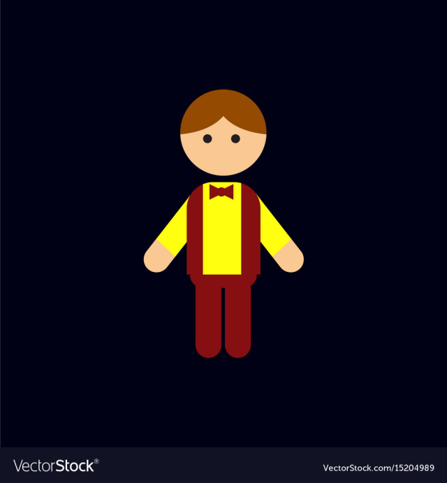 Little boy kid child cute boy vector image