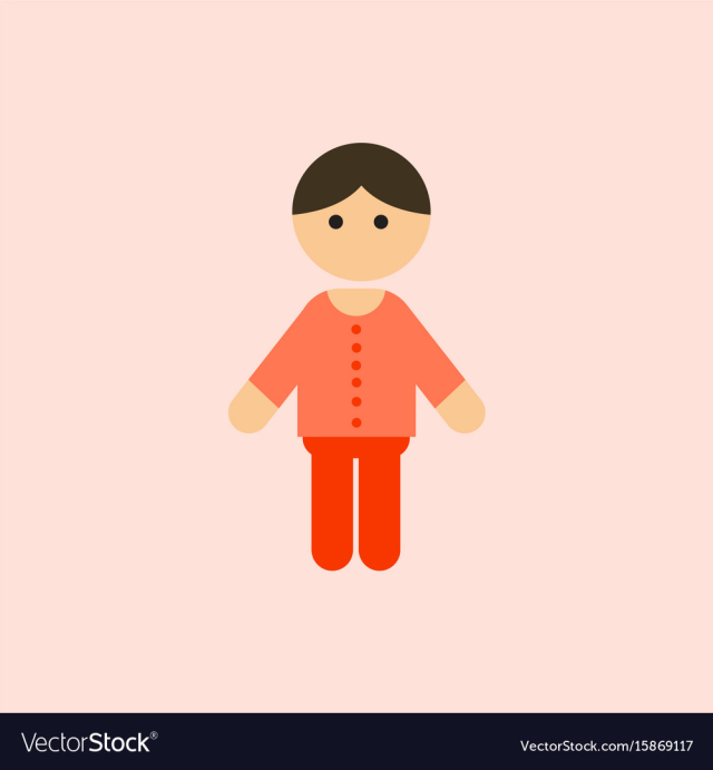 Little boy kid child cute boy vector image