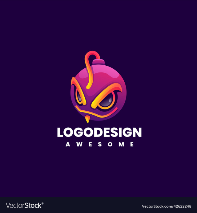 logo abstract bomb gradient colorful