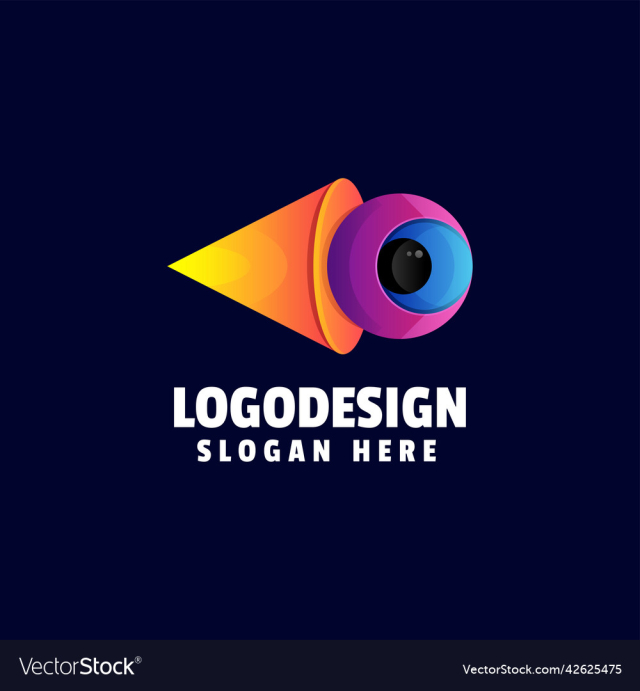 logo fireball gradient colorful style