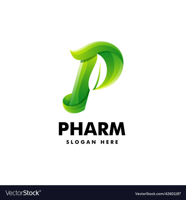 logo pharm gradient colorful style