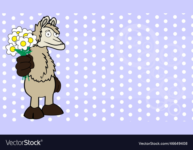 love llama character cartoon background