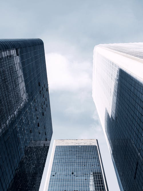 Low Angle Photography of High Rise Buildings · Free Stock Photo