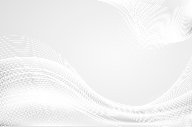 Luxury white with waves background Free Vector