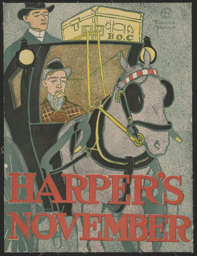 Man in carriage (1896) print | Free Photo - rawpixel