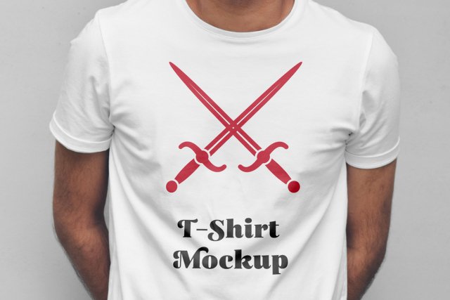 Man with T-Shirt Mockup t-shirt mockup