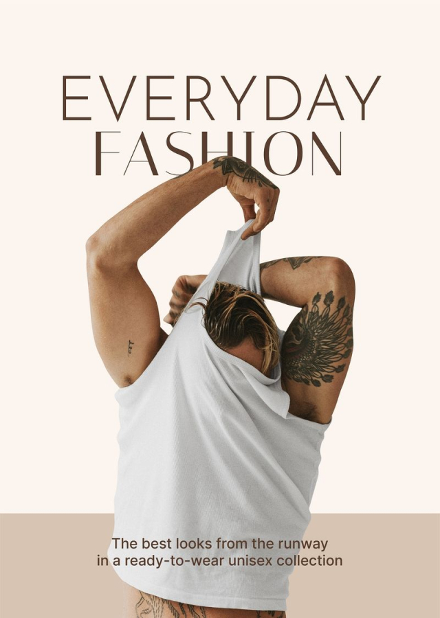 Men's fashion poster editable template, | Free Vector Template - rawpixel