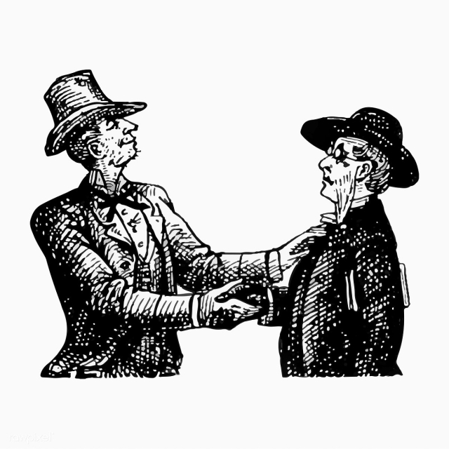 Men shaking hands | Free stock vector - 573308
