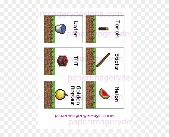 Free: Minecraft Party Decoration Ideas And Able Printables - Minecraft Food Labels Water - nohat.cc for Minecraft Food Labels Free Printables