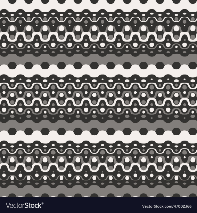 monochrome distorted dotted and striped pattern