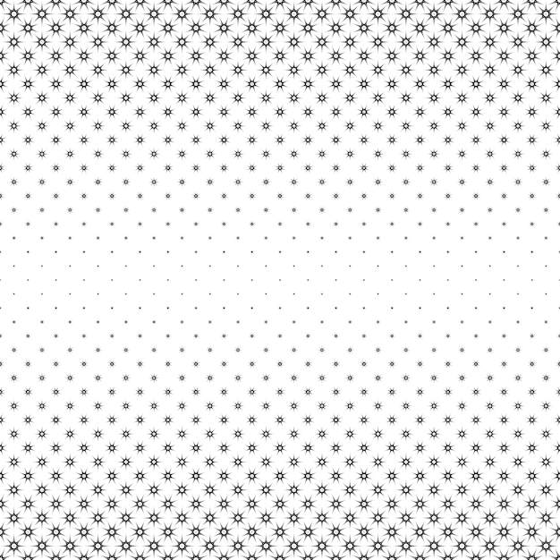 Monochrome star pattern - abstract vector background from polygonal shapes