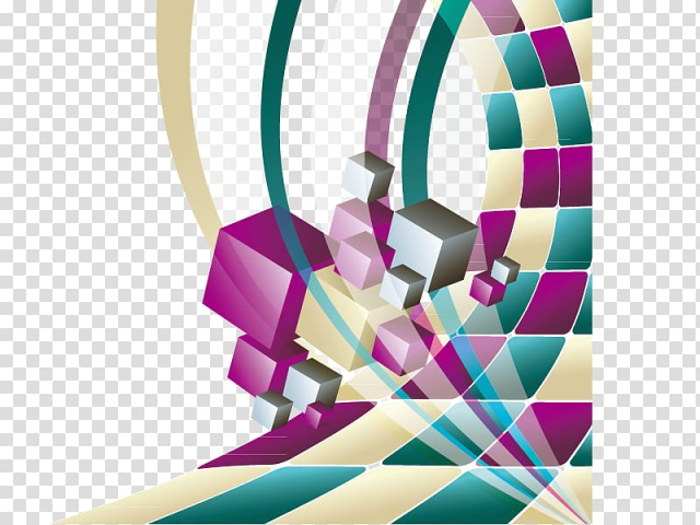 Free: Multicolored boxes illustration, Solid geometry Euclidean ...