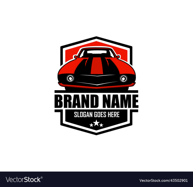 muscle car label muscle car logo