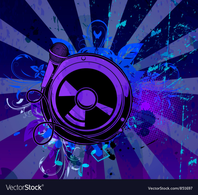 Music background vector image
