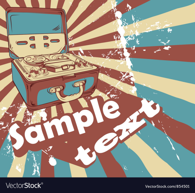 Music background vector image