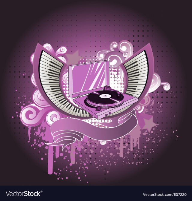 Music background vector image