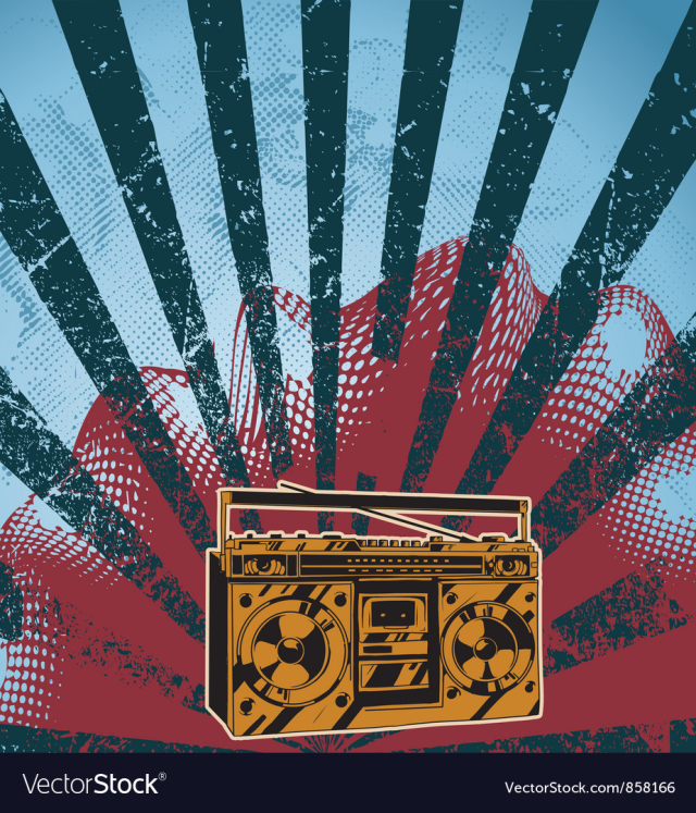 Music background vector image
