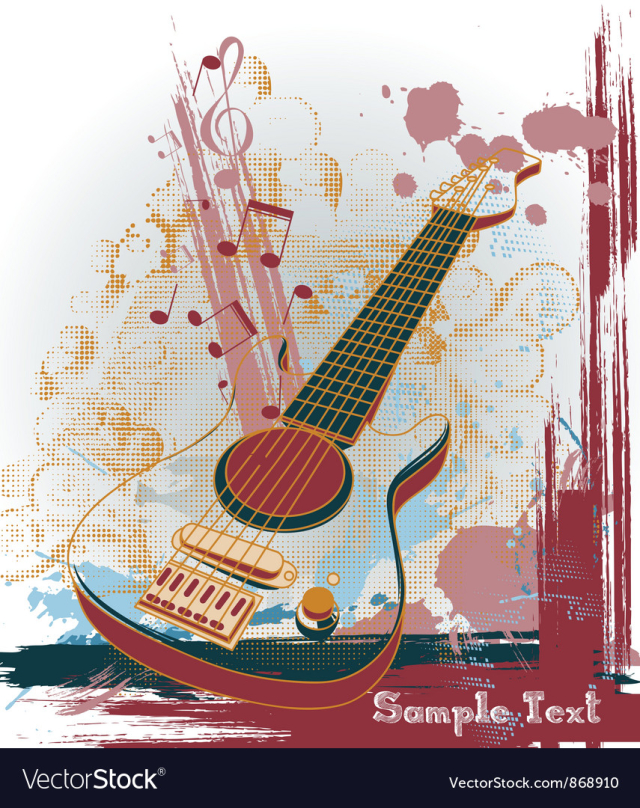 Music background vector image