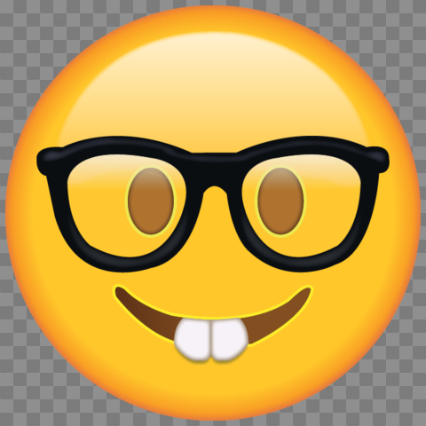 Nerd Emoji With Glasses | A.R.T | Emoji pictures, Emoji faces, Emoji
