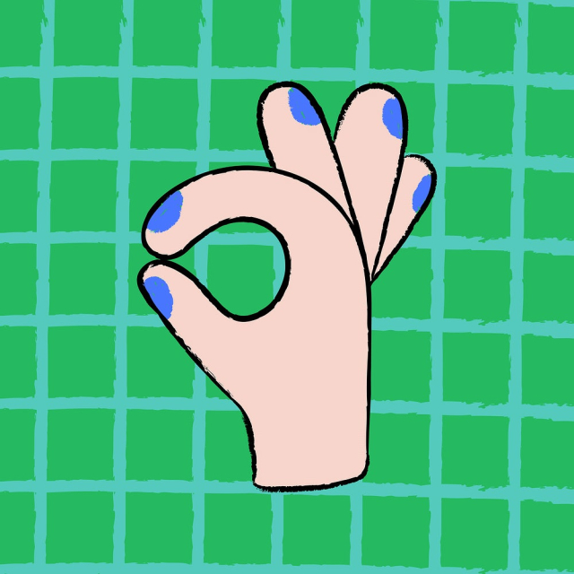 Ok gesture sticker, cute hand | Free Vector Illustration - rawpixel