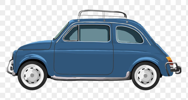 Old blue car png, diary | Free PNG Sticker - rawpixel