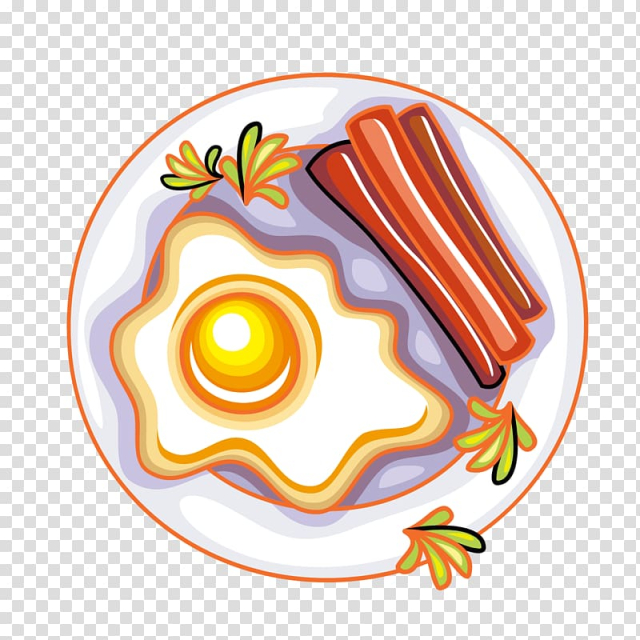 Omelette Taquito Food Frying, White plate and cartoon omelette transparent background PNG clipart