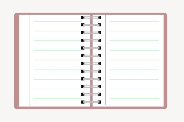 Free: Open notebook clipart, illustration vector. | Free Vector ...