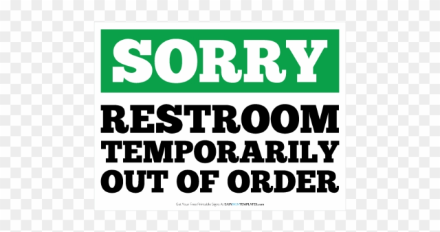 Out Of Order Sign Template - Free Printable Out Of Order Sign