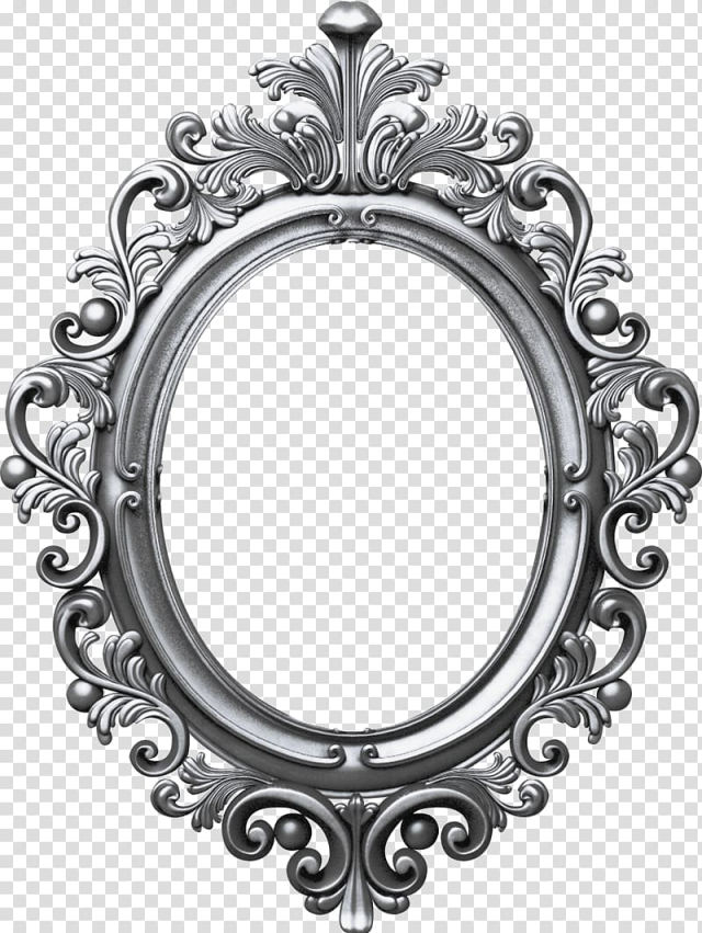 Oval frame transparent background PNG clipart