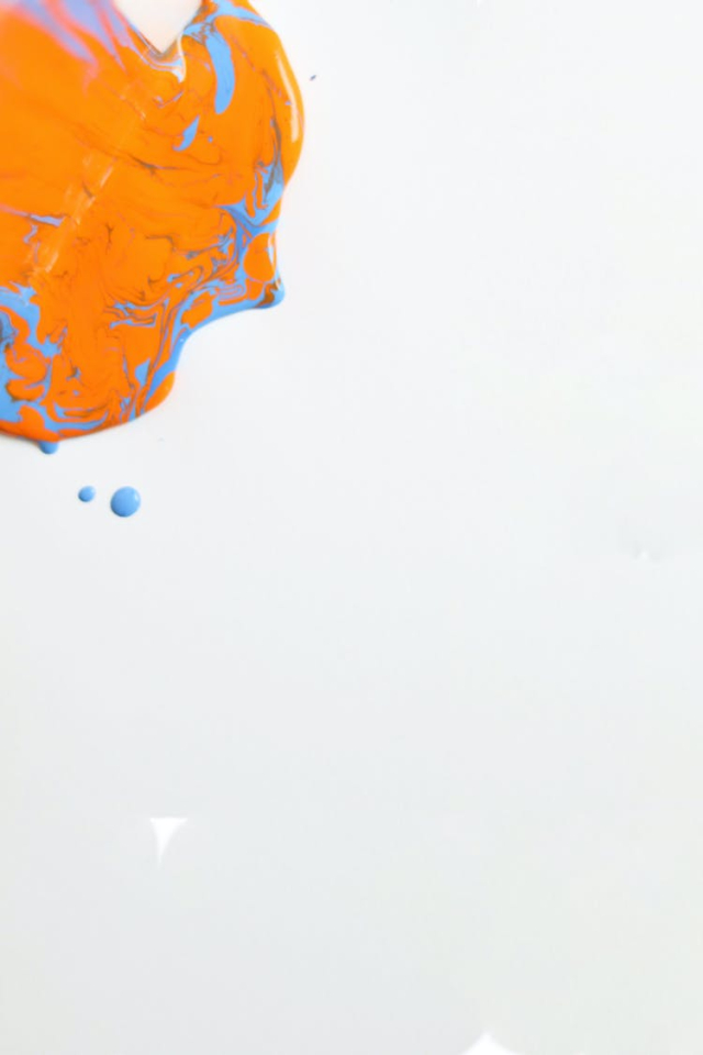 Paint Splash on White Background