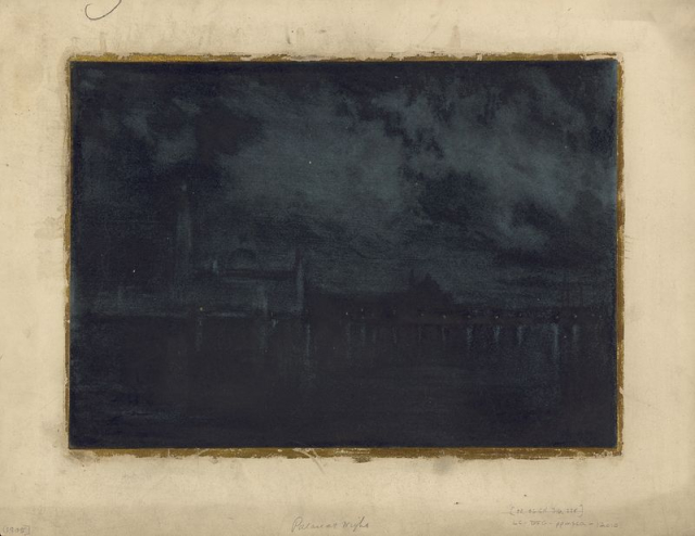 Palace at night (ca. 1905) | Free Photo - rawpixel