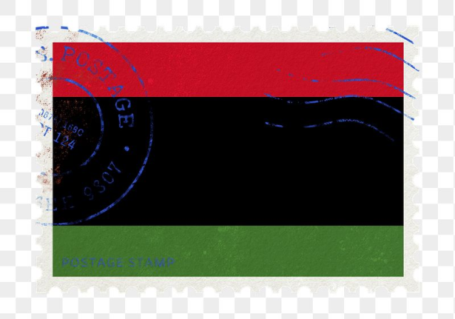 Pan-African flag png post stamp | Free PNG - rawpixel
