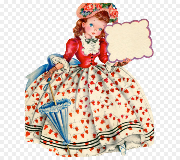 Paper doll Paper doll Paper craft - valentine greeting